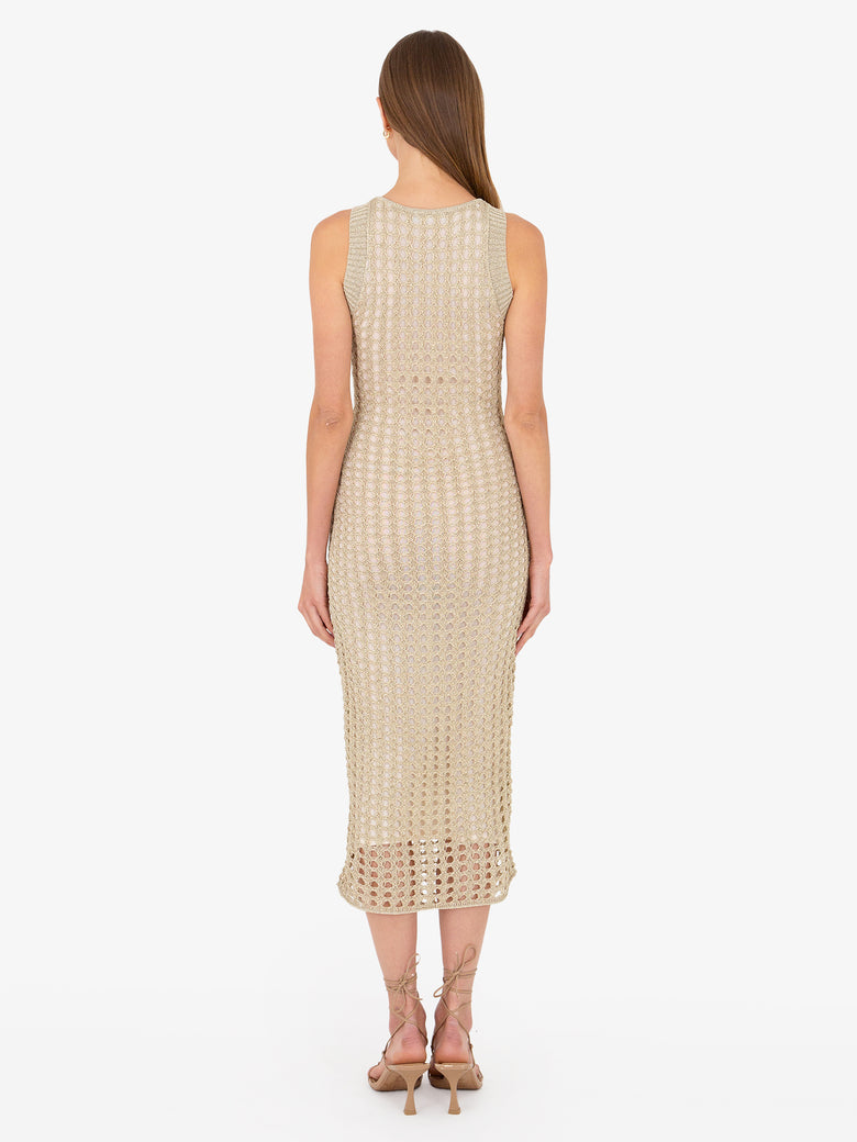 Ayla Net Midi Dress