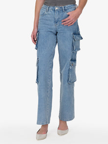  Martina Denim Cargo Pants