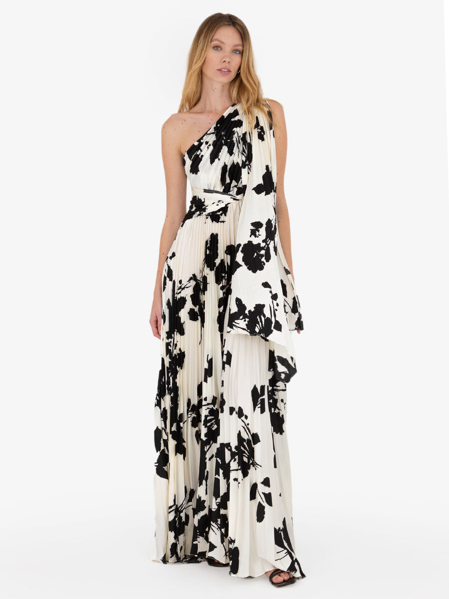 Remy Asymmetric Maxi Dress – TURQUOISE