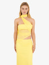 Tessa Neck Tie Yellow Dress