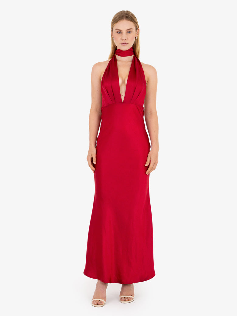 Lena Open Back Maxi Dress