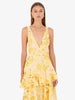 Cara Cross Back Maxi Yellow Dress