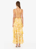 Cara Cross Back Maxi Yellow Dress