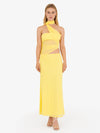 Tessa Neck Tie Yellow Dress