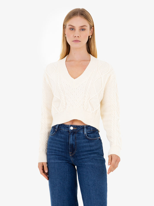 Jade Open Back Sweater