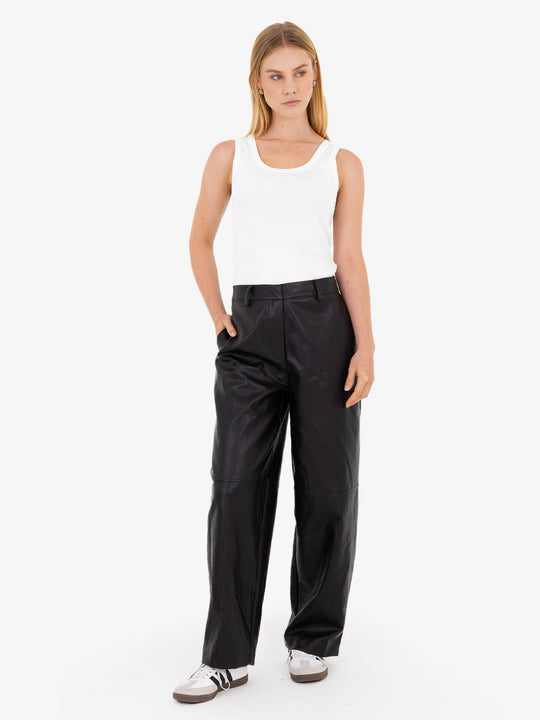 Anne Faux Leather Pants