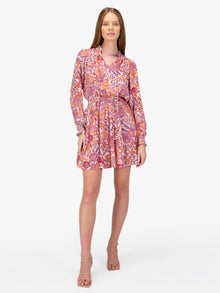  Cayla Long Sleeve Floral Mini Dress