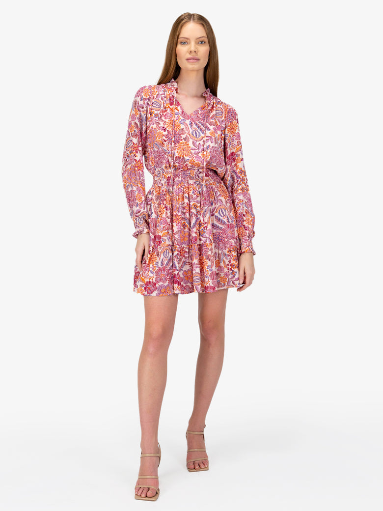 Cayla Long Sleeve Floral Mini Dress