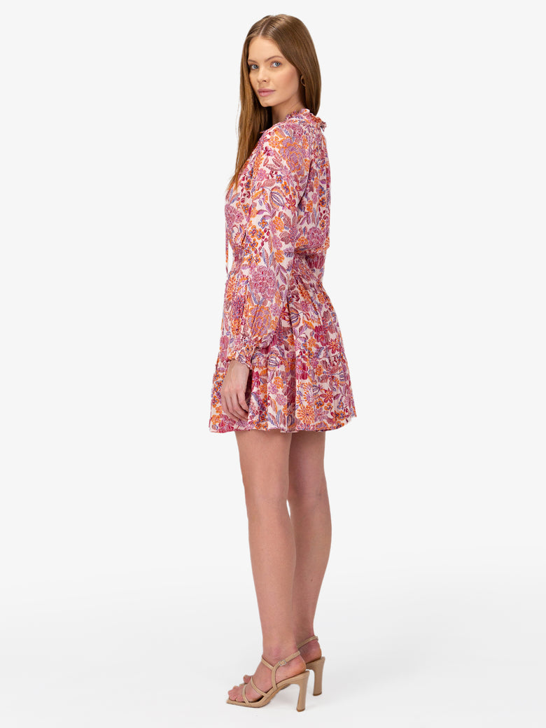 Cayla Long Sleeve Floral Mini Dress