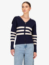 Akia Striped Navy Sweater