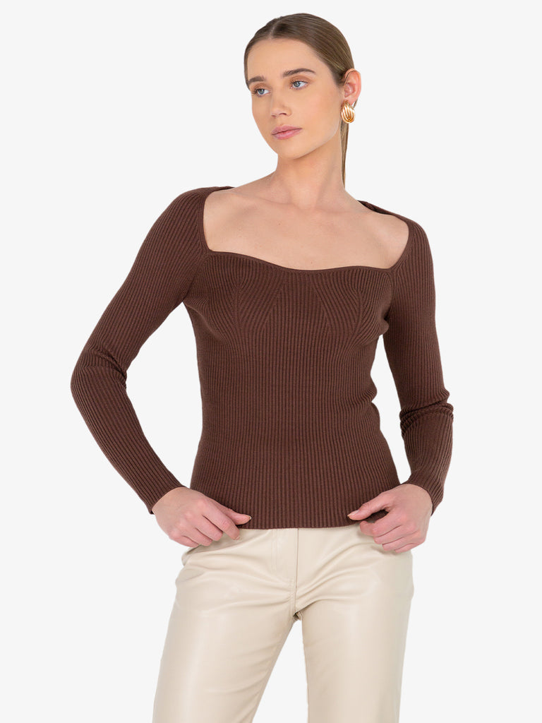 Louise Brown Ribbed Sweater