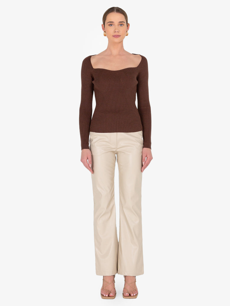 Louise Brown Ribbed Sweater