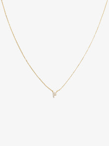  Initial Necklace "F"