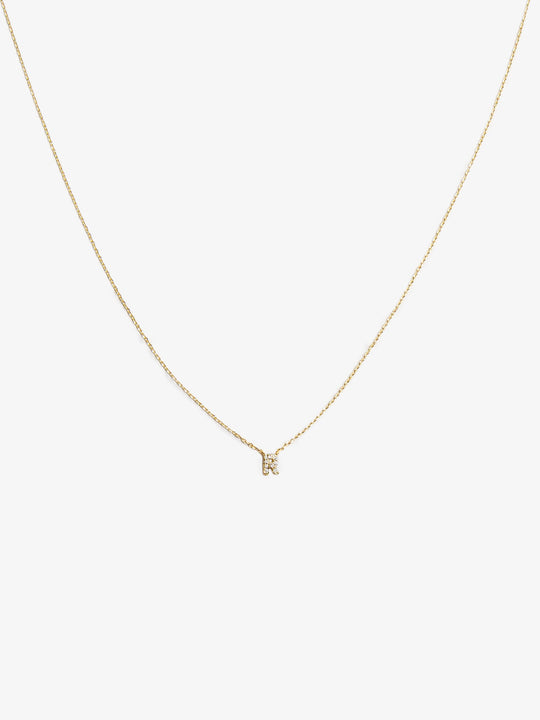 Initial Necklace "R"