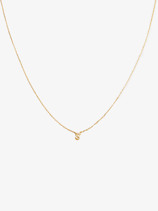 Initial Necklace "S"