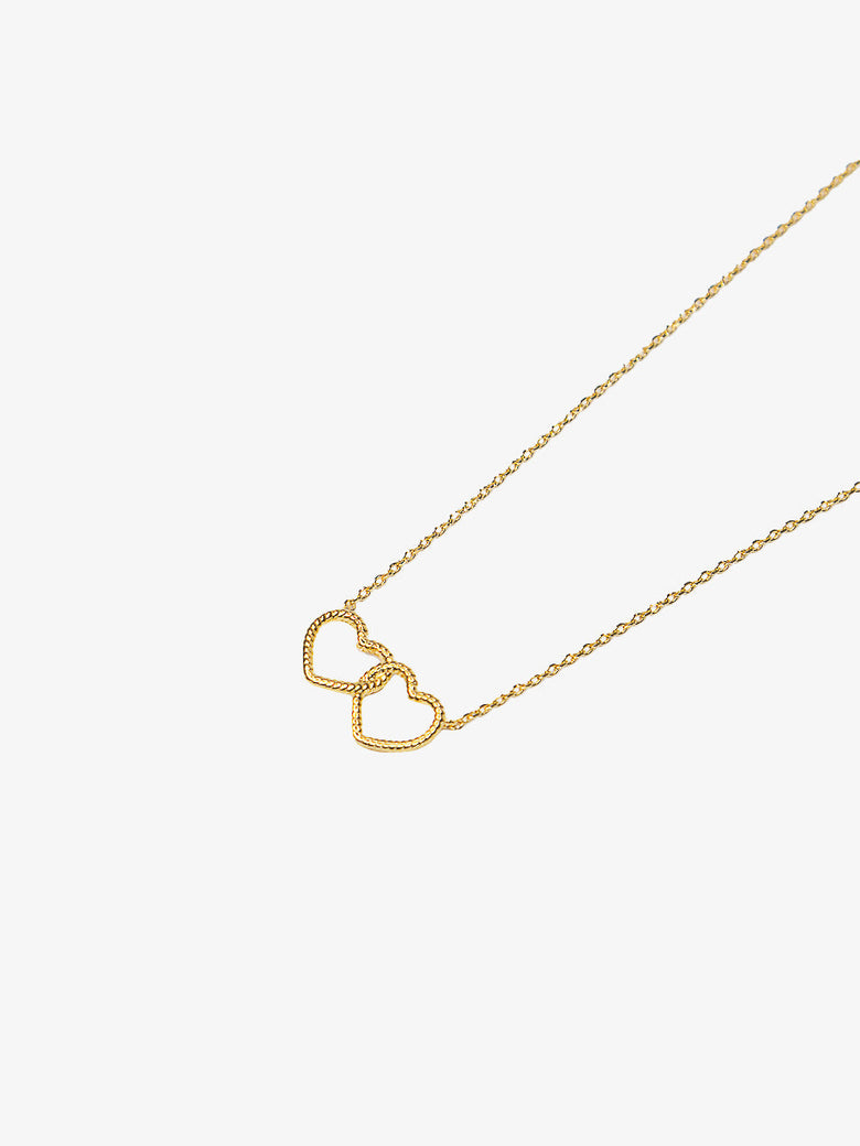 Lilou Two Hearts Pendant Necklace