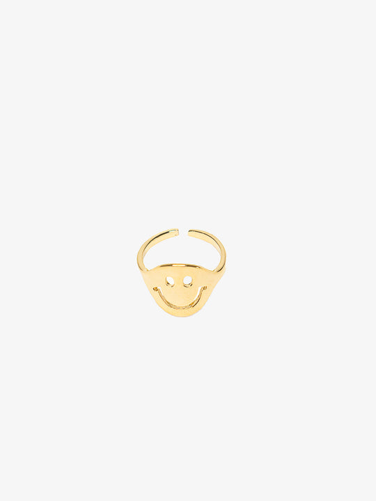 Arinya Big Happy Face Ring