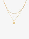 Ghalia Two Strands & Happy Face Pendant Necklace