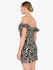 Nola Zebra Print Ruched Dress