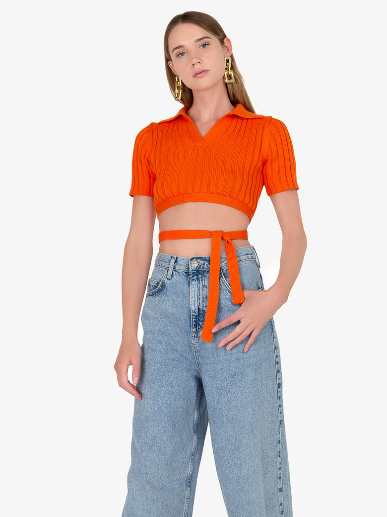 Bella Cropped Knit Top