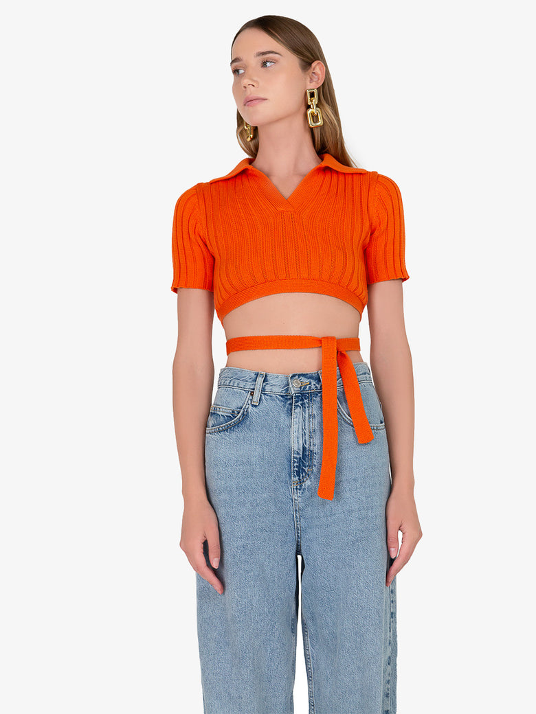 Bella Cropped Knit Top