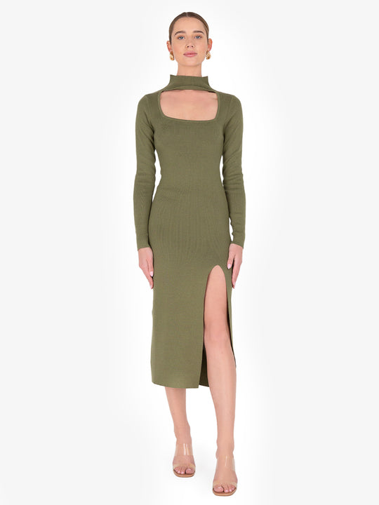 Ruby Olive Midi Dress