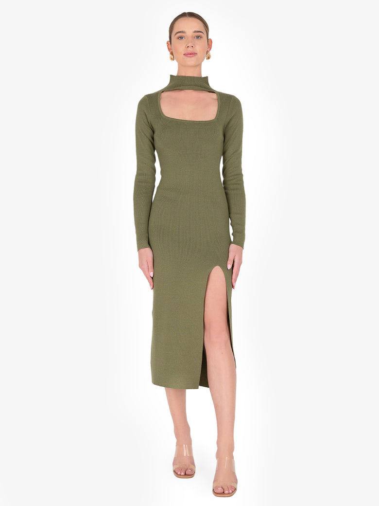 Ruby Olive Midi Dress