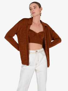  Rylee Rust  Knit  Shirt & Top