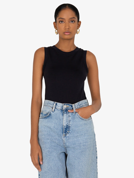 Rylee Black Tank Bodysuit