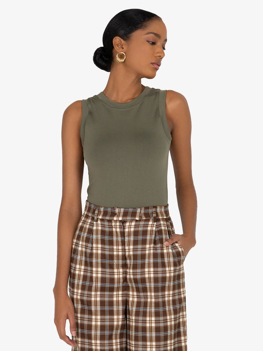 Rylee Olive Tank Bodysuit