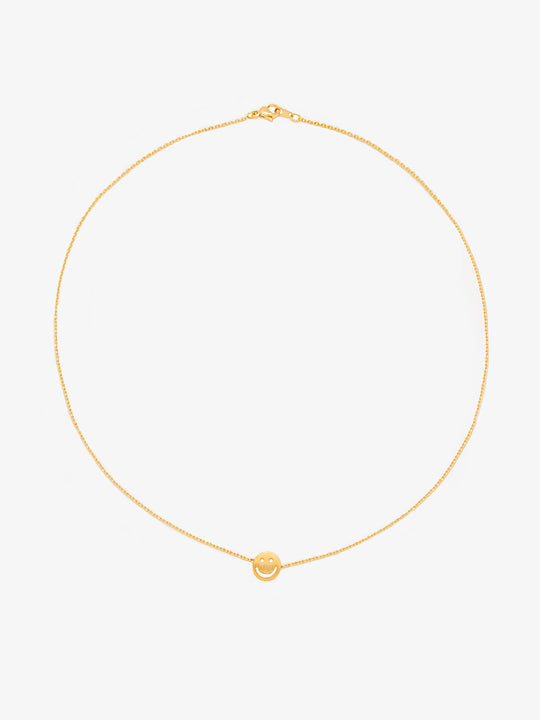 Camille Happy Face Pendant Necklace